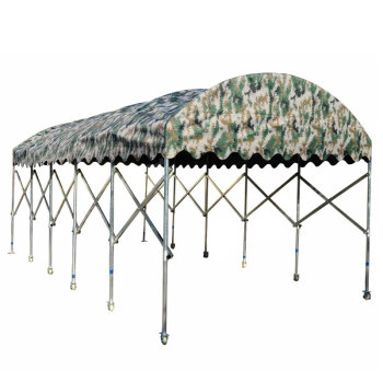 星工（XINGGONG）户外大型移动推拉篷 大排档可移动伸缩蓬 停车棚遮阳篷雨棚定 3.5*6.5米BJJLF21