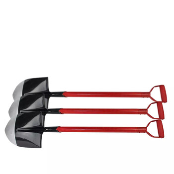 久臻 091033 消防铁锹铁铲沙锹推除雪铲铲尖头铁锹铲 铁铲雪铲农用铁锹户外