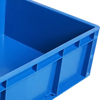 兰诗（LAUTEE）EU64148物流箱 大号长方形周转箱仓储快递收纳箱 蓝色600*400*148