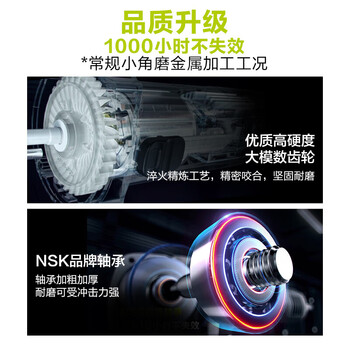 威克士（Worx）工业级无刷角磨机WU980多功能打磨抛光切割大功率电动工具 100mm无刷1050W 侧开关