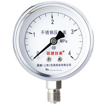 匡建仪表（CONJANT）Y-60BF全不锈钢压力表 水压气压油压表 抗高温耐腐蚀压力表 表盘直径60mm 0-4MPa