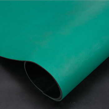 海斯迪克 HKL-1 防静电台垫 电子厂桌垫 实验室工作台垫橡胶垫绿黑色 10米*1.2米*2mm