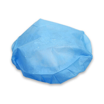 劳博士 LBS700 加厚一次性无纺布手工圆帽 车间防尘无纺布帽 白色50只