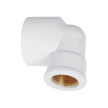 联塑（LESSO）铜内丝异径弯头(PVC-U给水配件)白色 dn25XRC1/2＂