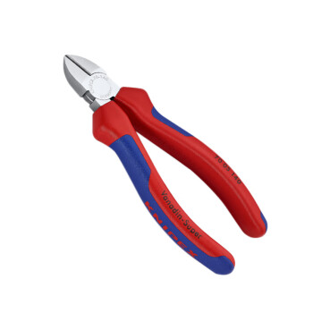 凯尼派克（KNIPEX）70 05 140 通用型斜口钳 镀铬 双色手柄 140mm 切割类工具 钢