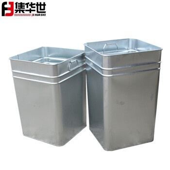 集华世 户外镀锌板垃圾桶垃圾箱可定制内胆【镀锌方形20*20*32cm】JHS-0027