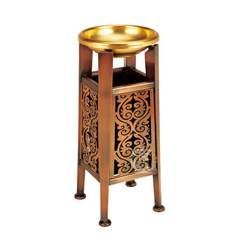 南 GPX-173M 宝塔古铜座地烟灰桶 古铜 商场垃圾桶 酒店落地烟灰桶立式果皮桶商场垃圾筒 