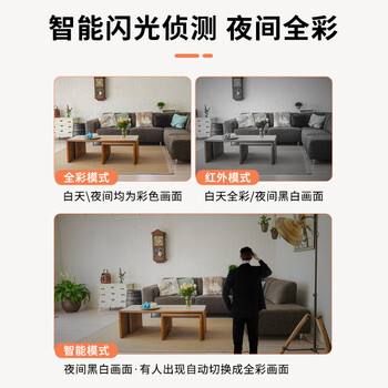 纽曼无线家用智能AI摄像头高清监控器360度无死角带夜视全景语音手机远程旋转可对话室内外家庭云台