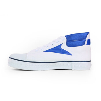 安全牌（AN QUAN PAI）15KV电工绝缘胶鞋劳保鞋安全鞋  Z015 透气高帮帆布鞋 白 35码