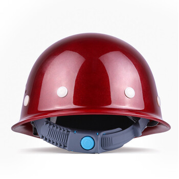 星工（XINGGONG）透气款安全帽工程工地建筑施工劳保防砸领导电工安全头盔按键定制款 闪红色XGA-1T