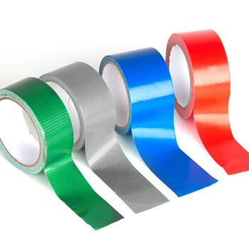 飞尔（FLYER）彩色单面地毯布基胶带 展会婚庆装饰防水胶带 地面无痕补漏地膜胶布【100mm×22米 红色】