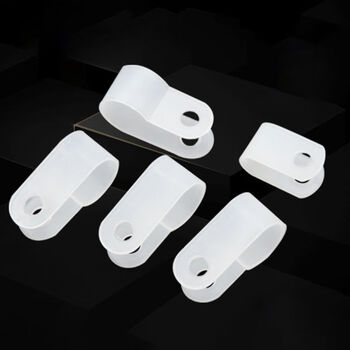 飞尔（FLYER）电线固定线卡 尼龙U形理线夹电线整理压线卡扣【3.3U型 白色 1000只/包】