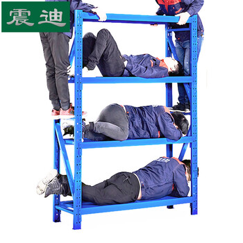 震迪仓储重型储物架1.5米长车间库房物料架多层货架D518