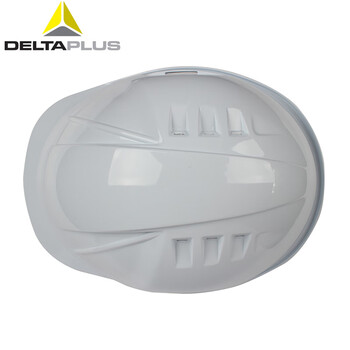 代尔塔（Deltaplus）102106 ABS安全帽经典M型防冲击透气 一键式后箍调节 白色 1顶