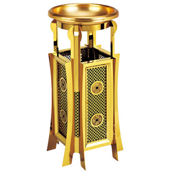 南 GPX-173N2 南方宝塔古铜座地烟灰桶 镜金 商场垃圾桶 酒店落地烟灰桶立式果皮桶商场垃圾筒