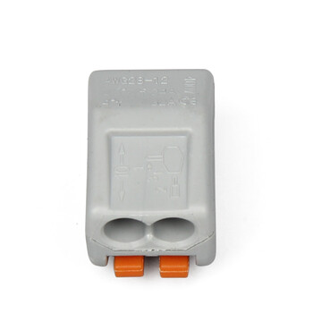 天旭接线端子软硬导线通用快速接线端子免螺丝压线帽2孔连接器4平方线可用PCT-212 10个