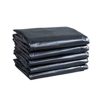 庄太太 【黑色80*100cm50只/包】大号黑色塑料袋大垃圾袋加厚特大装被子打包垃圾袋 