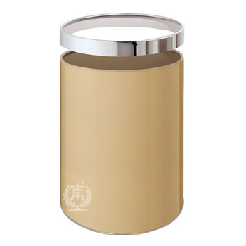 南 GPX-21 南方房间垃圾桶 中号杏色 商用酒店宾馆客房垃圾桶带活动钢圈 房间桶 果皮桶