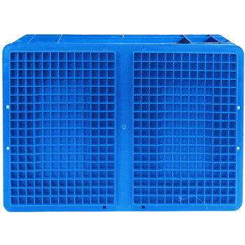 兰诗（LAUTEE）EU64148物流箱 大号长方形周转箱仓储快递收纳箱 蓝色600*400*148