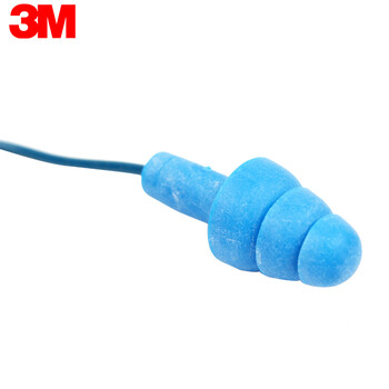 3M 340-4007带线隔音耳塞含可探测金属学习睡眠工业读书 340-4007带线耳塞 340-4007耳塞 定做 5副