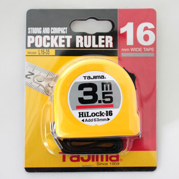 田岛（TaJIma）3.5米钢卷尺盒尺米尺木工尺公制16mm宽L1635 1001-0033