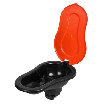 冰禹 BYyl-04 装修用临时马桶 一次性塑料蹲便器 一次性马桶 黑底带盖（颜色随机）