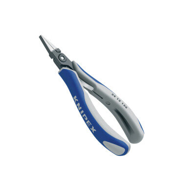 凯尼派克（KNIPEX）34 12 130 精密电工夹钳 扁宽钳嘴 切割类工具 钢