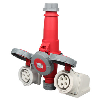 天旭工业插头插座连接器380V三芯四芯五芯航空耦合器防水对接插头三相四线zz-0142 四芯16A插头  1个