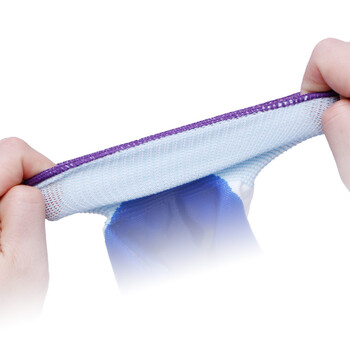 者也 劳保手套加厚胶皮塑胶丁腈防滑手套工地干活工作 白蓝12双