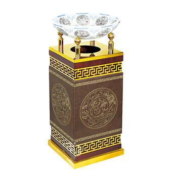 南 GPX-83E 南方宝柱烟灰桶  浅啡变色纹 落地烟缸垃圾桶酒店宾馆垃圾筒烟灰桶 