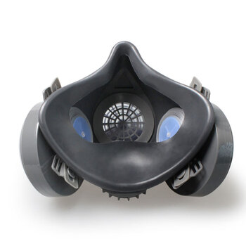 思创科技 ST-M60X-1A 橡胶双罐防尘半面罩防雾霾细微颗粒物打磨电焊工业粉尘面具 1套装