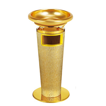 南 GPX-33AH 南方宝鼎座地烟灰桶 金树皮纹 商场垃圾桶 酒店落地烟灰桶立式果皮桶商场垃圾筒