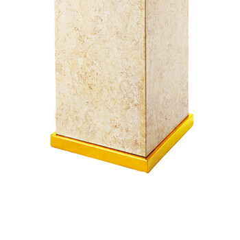 南 GPX-7D03 金盖座地 南方烟灰桶 镜金 办公楼立式座地烟灰桶户外垃圾箱大厅大堂电梯口烟灰桶