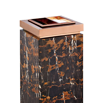 南 GPX-7A04 金盖座地 南方烟灰桶 玫瑰金 落地烟缸垃圾桶酒店宾馆垃圾筒烟灰桶