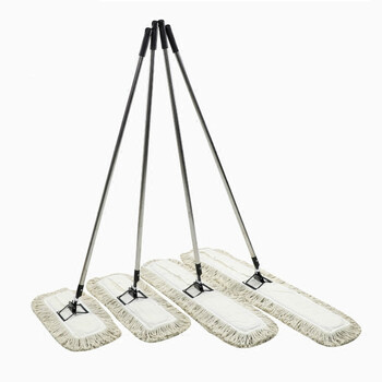 庄太太【替换布头90cm军绿绑带】工厂企业大号棉线平板拖尘拖布