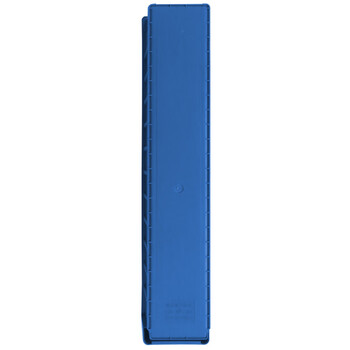 兰诗（LAUTEE）6011分隔式多功能零件盒 塑料分格箱配件收纳箱  蓝色600*110*90