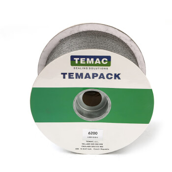 TEMAC/太美6200石墨盘根外包镍丝30*30mm 5KG/卷 可定制