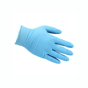 ANSELL一次性丁腈手套卷边袖口纹理指尖 100只/盒 浅蓝色92-670 L码