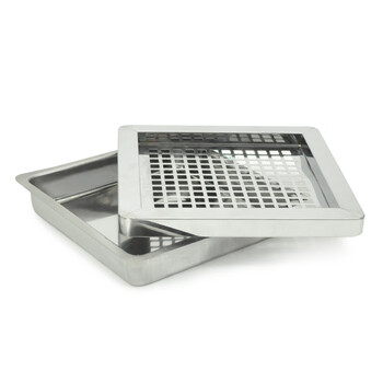 兰诗（LAUTEE）A-083 丽格垃圾桶烟灰桶 酒店宾馆商场用垃圾筒 方形砂钢