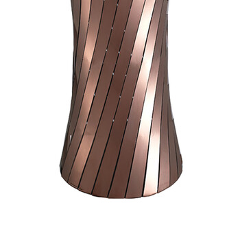 南 GPX-209E 南方小蛮腰座地烟灰桶 古铜 办公楼立式创意座地烟灰桶户外垃圾箱大厅大堂电梯口烟灰桶