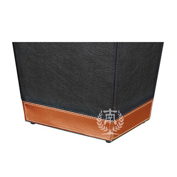 南 GPX-45K 南方套皮房间桶 配铁砂内桶 商用酒店宾馆客房垃圾桶 皮纹房间桶 果皮桶 内桶容量7.2升