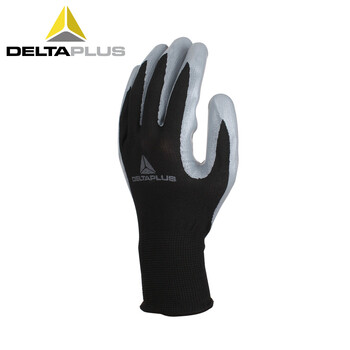 代尔塔（Deltaplus） 透气 涂层 防油手套 劳保手套 工作手套 胶皮手套 9寸 201715 10双/包