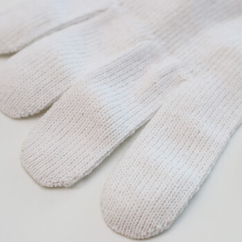 者也（ZYE）棉线手套 加厚加密尼龙手套耐磨防滑防护劳保手套 一等白棉GYZ530(耐磨) 120双 