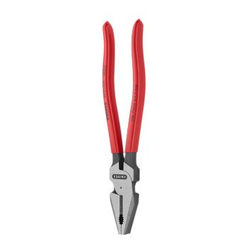 凯尼派克（KNIPEX）02 01 225 省力型钢丝钳 九寸 定制 抛光 塑料套柄 225mm 切割类工具 钢