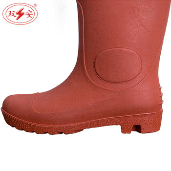 双安 20KV绝缘靴2级带电作业耐压10KV长筒橡胶靴水鞋电工电力维修防触电定做 42#