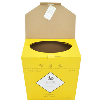 兰诗（LAUTEE）LSY-06 一次性纸质利器盒 医院诊所实验室纸质垃圾桶 6L-10个装