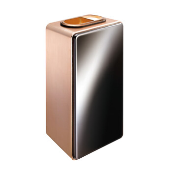 南 GPX-4A 埃丰座地烟灰桶 垃圾桶 酒店宾馆果皮桶带烟灰缸垃圾筒 玫瑰金 内桶容量8升