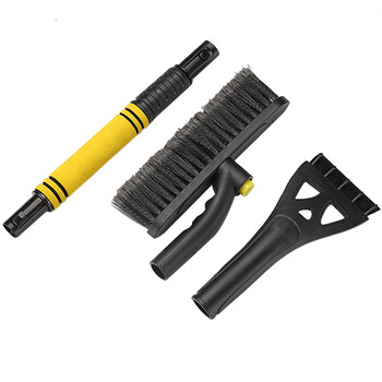 兰诗（LAUTEE）cxc-02 伸缩款 除雪铲扫雪刷套装 汽车用刮雪铲 玻璃除霜除冰工具 黄色