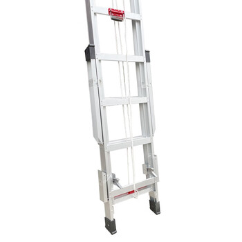 兴航发 铝合金伸缩人字梯子5M 收2.8米升4.5米内抽拉高强度铝合金人字梯 加厚加固升降人字梯工程梯子