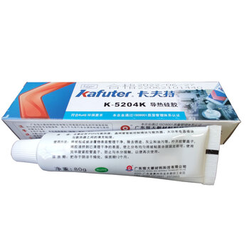 卡夫特（kafuter）K-5204K 导热硅胶 导热系数1.6散热胶铝基板固定胶 80克/支
